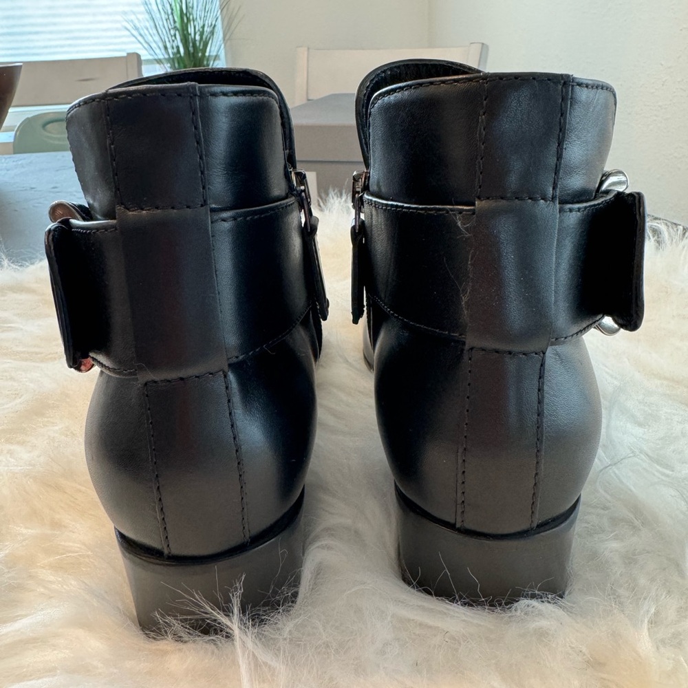 NWT Aquatalia Fiamma Black Ankle Boots size 6.5 - Picture 8 of 12